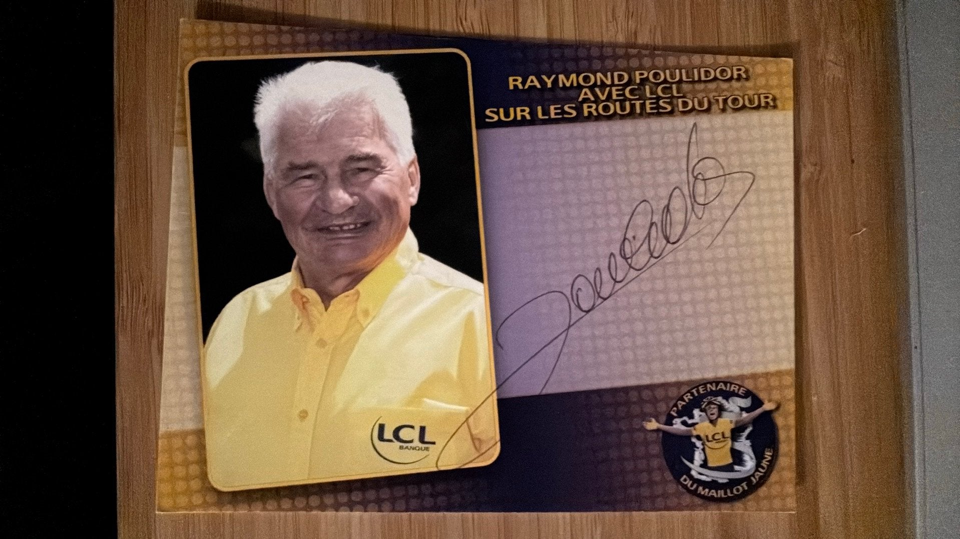 Wielrennen RAYMOND POULIDOR met ECHTE handtekening, Verzenden, Zo goed als nieuw, Overige sporten, Spelerskaart