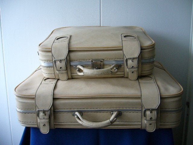 Vintage / Retro jaren 60 koffer 2 stuks, Ophalen of Verzenden