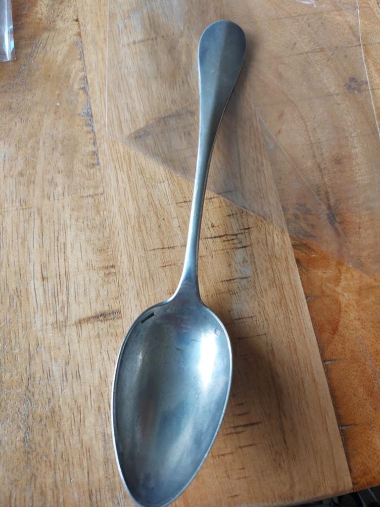 Antieke zilveren eetlepel, Ophalen of Verzenden