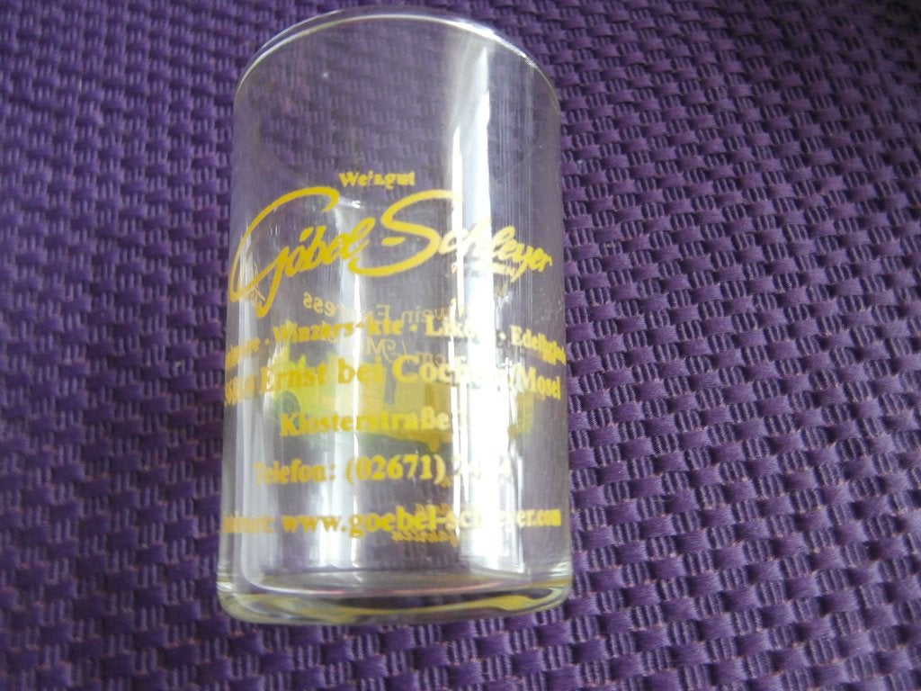 glas likeurglas moezelwijn Cochem Mosel wijnglas borrelglas, Ophalen of Verzenden, Zo goed als nieuw, Borrel- of Shotglas