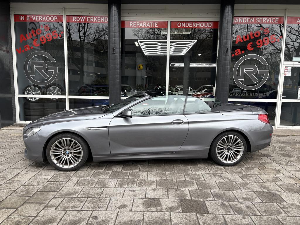 BMW 6 Serie Cabrio 640i High Executive INRUIL MOGELIJK !, Euro 5, Achterwielaandrijving, Gebruikt, Zwart