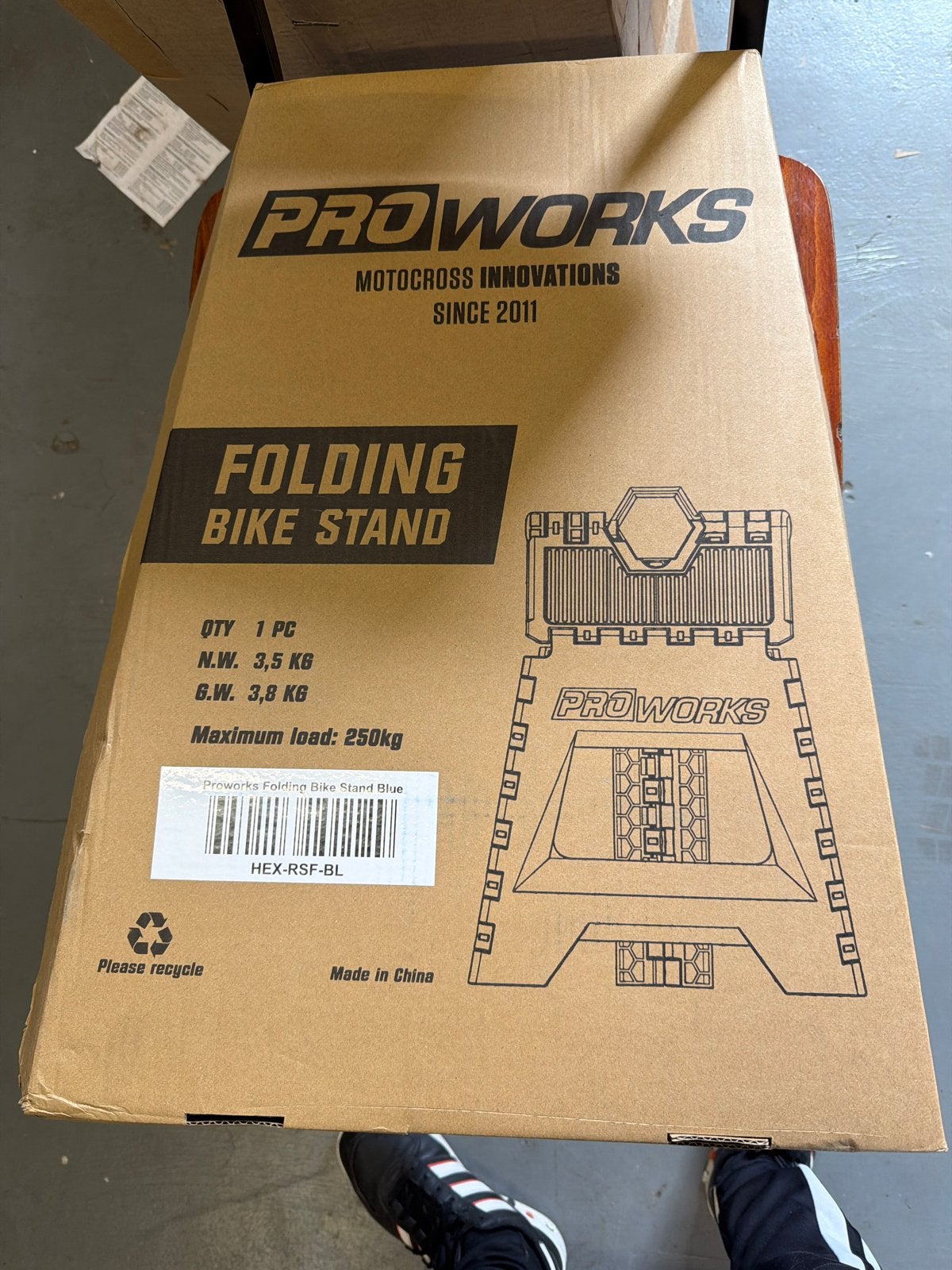 Proworks Opvouwbare Fietsstandaard Blauw - Nieuw in doos, Nieuw, Ophalen of Verzenden, Nvt, Nvt