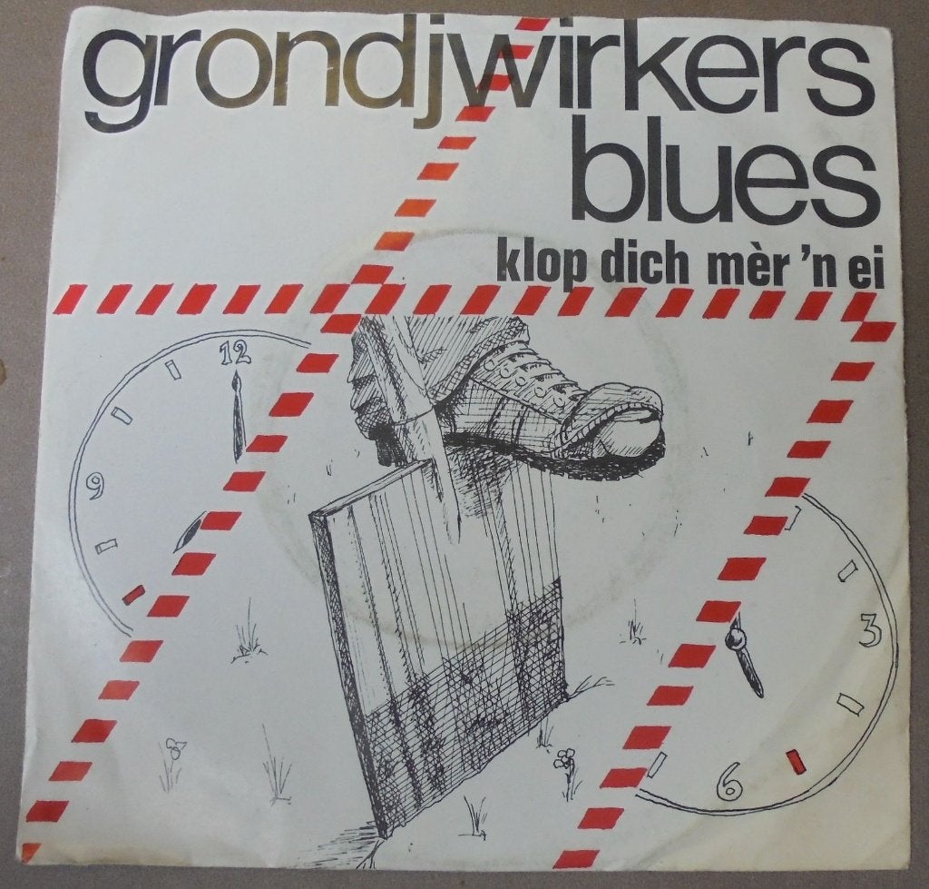 oude NEDERBEAT single SCHAFTIED grondjwirkers blues, Cd's en Dvd's, 7 inch, Ophalen of Verzenden, Zo goed als nieuw, Levenslied of Smartlap