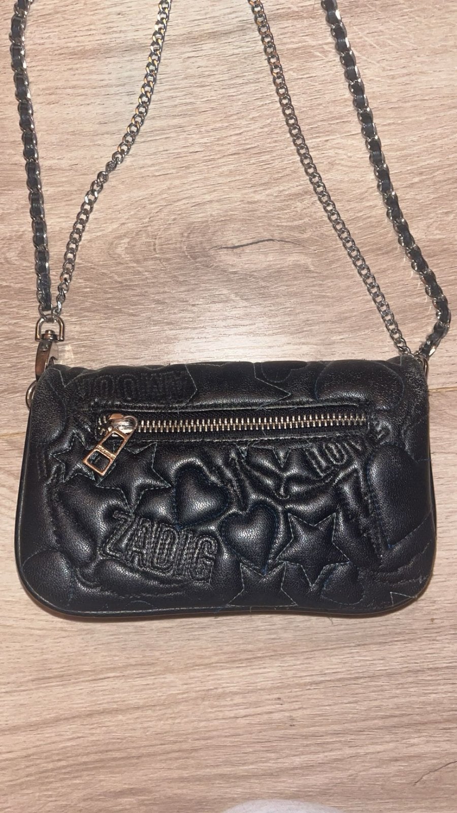 Zadig & Voltaire small bag, Ophalen of Verzenden, Zo goed als nieuw, Zwart, Schoudertasje