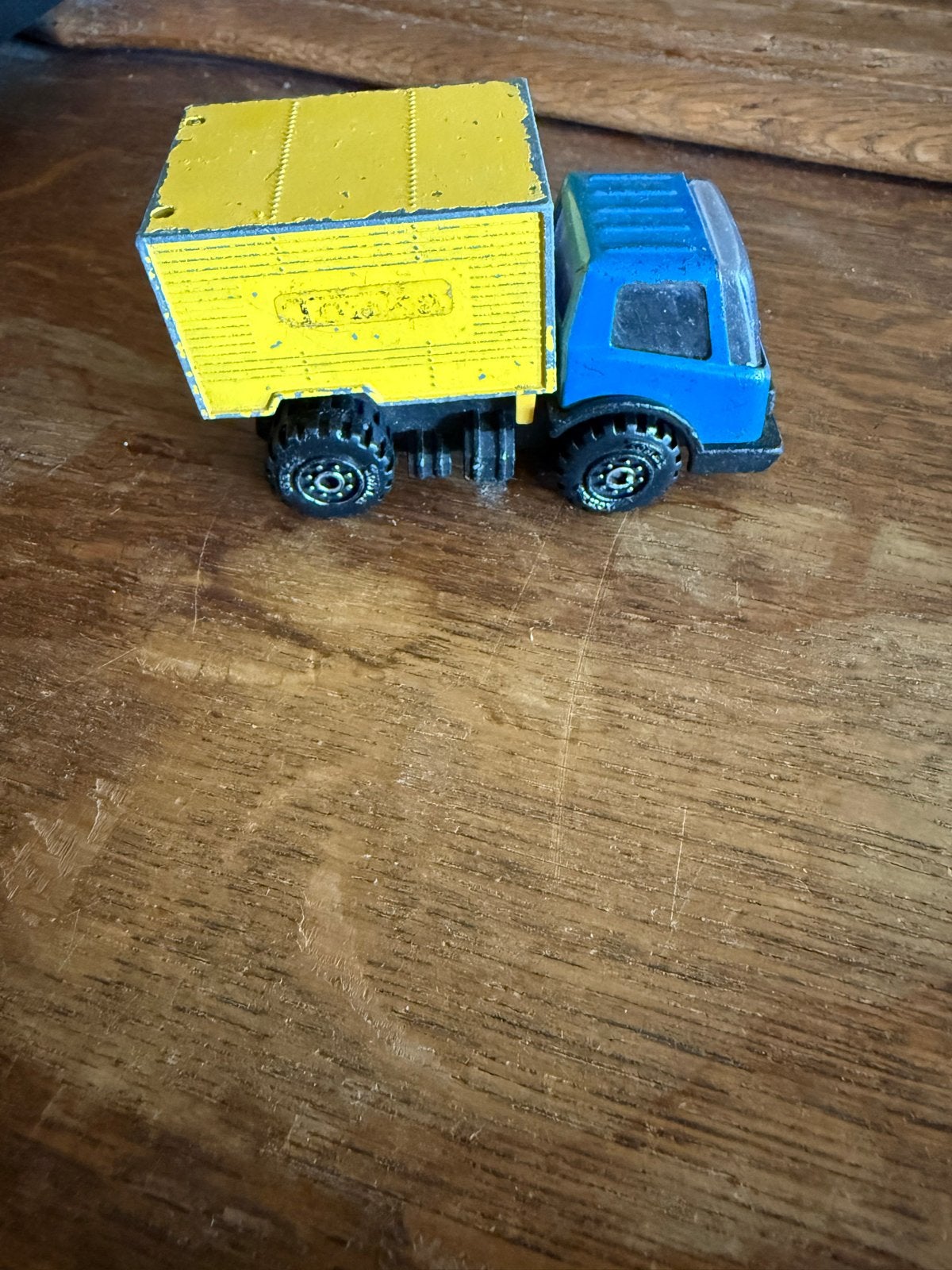 Vintage Tonka Vrachtwagen - Blauw/Geel Speelgoed, Verzamelen, Ophalen of Verzenden, Gebruikt