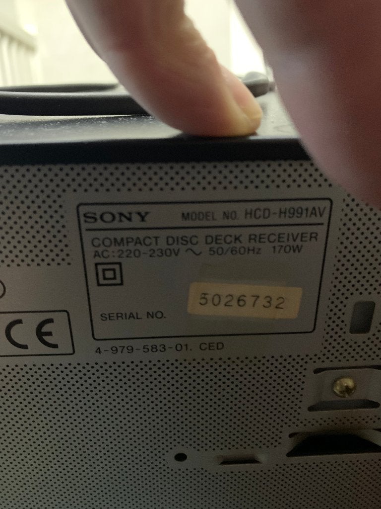 Sony MHC-H991AV Hifi Set met CD-wisselaar en Cassettedeck, Ophalen, Gebruikt, Tuner of Radio, Microset
