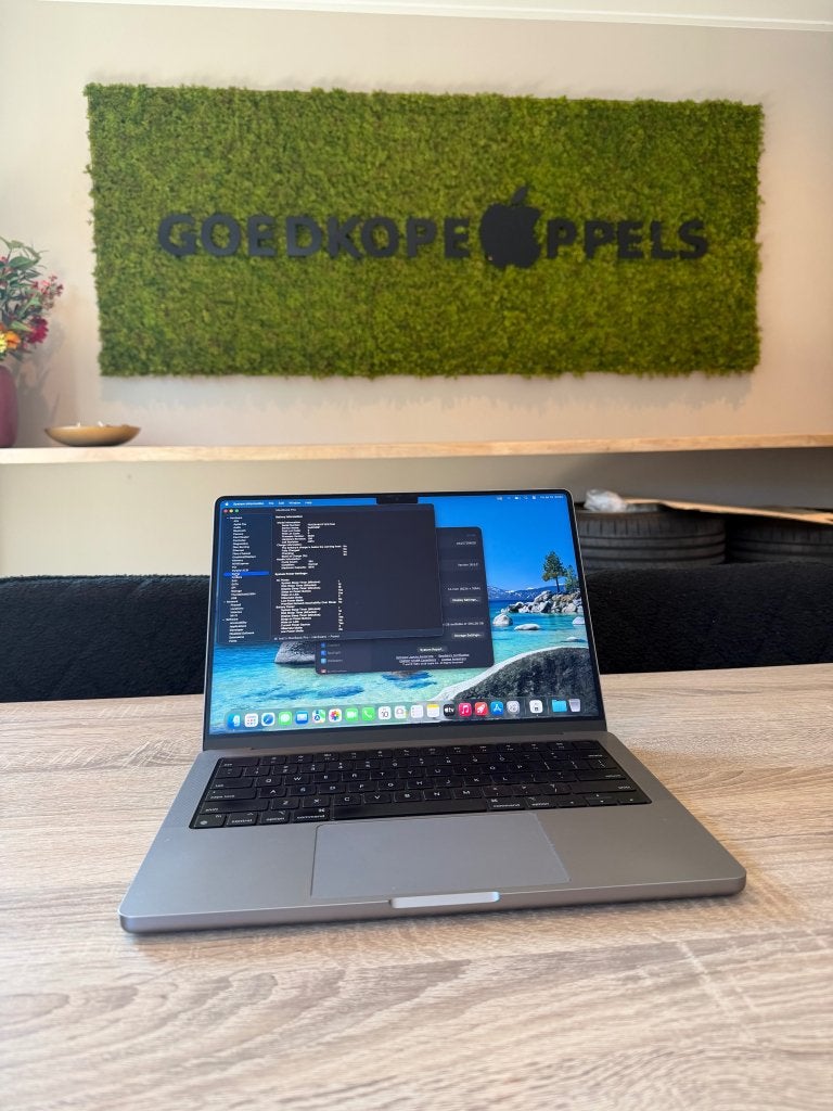 MacBook Pro 14 inch m2 32GB 512GB Space Grey, Cupertino California, Support@apple.com, Ophalen, MacBook Pro