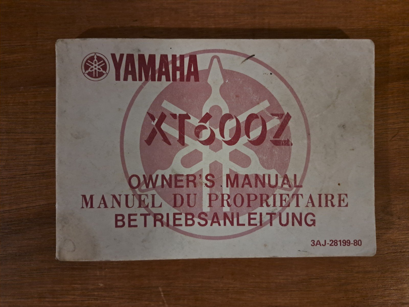 Yamaha XT600Z Owners Manual - Handleiding, Ophalen of Verzenden, Yamaha