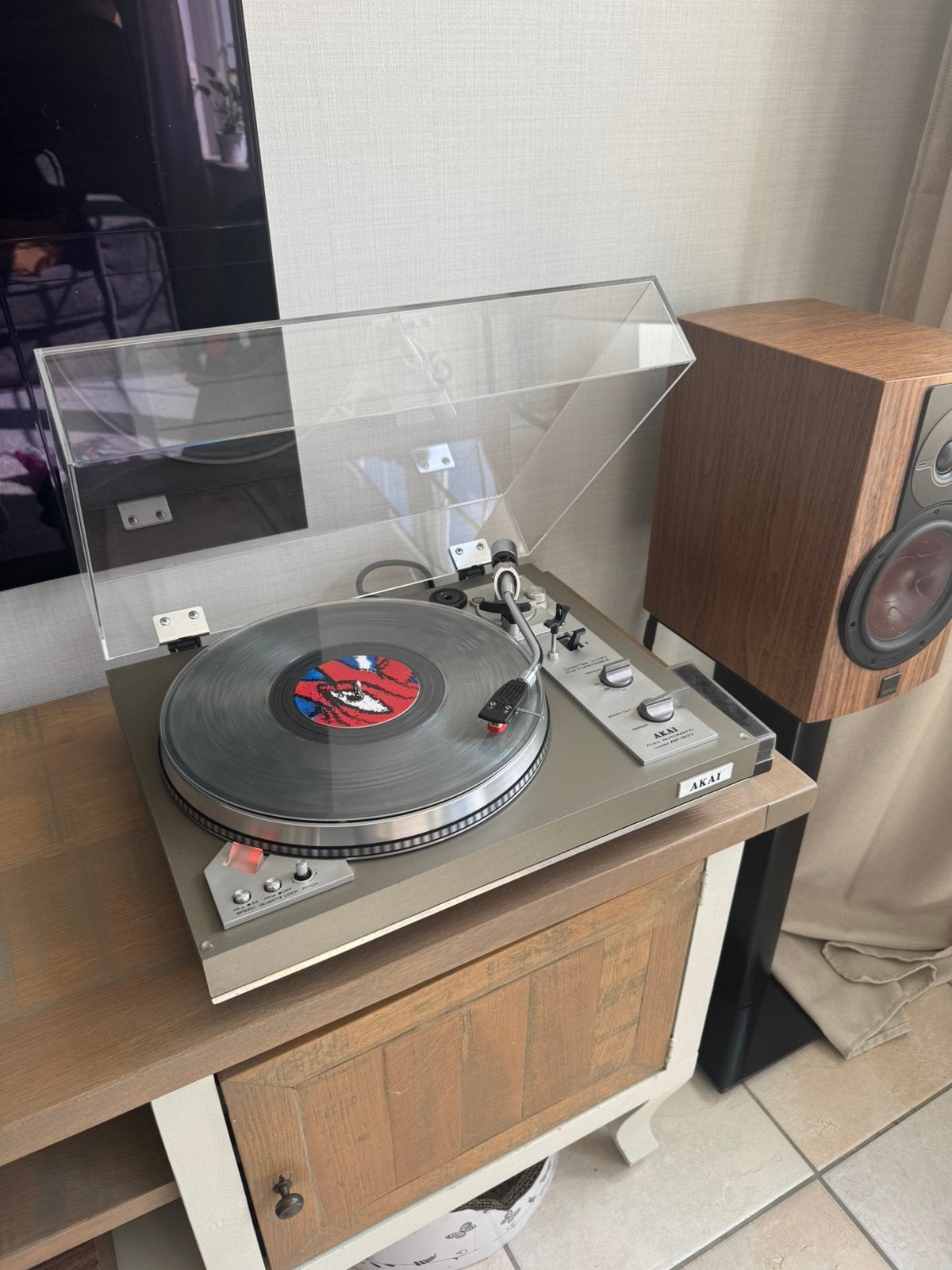 Akai ap307 direct drive / quartz lock platenspeler, Ophalen of Verzenden, Zo goed als nieuw, Akai