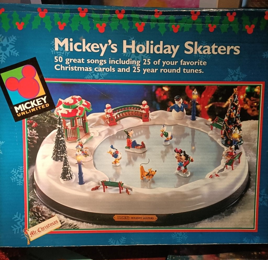 Mickey holiday skaters, Verzamelen, Ophalen, Overige figuren, Beeldje of Figuurtje