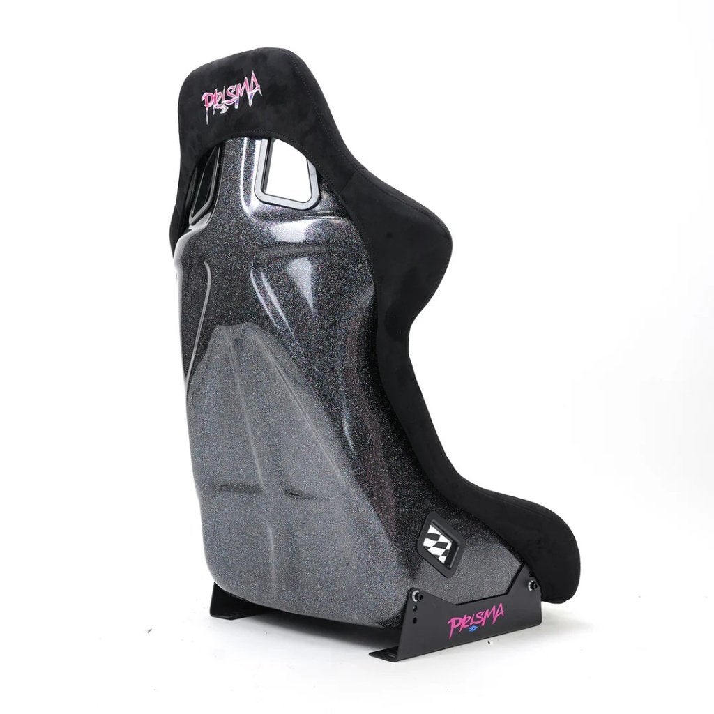 NRG Prisma Trippy Zwart wit suede Kuipstoel Sportstoel, Ophalen of Verzenden