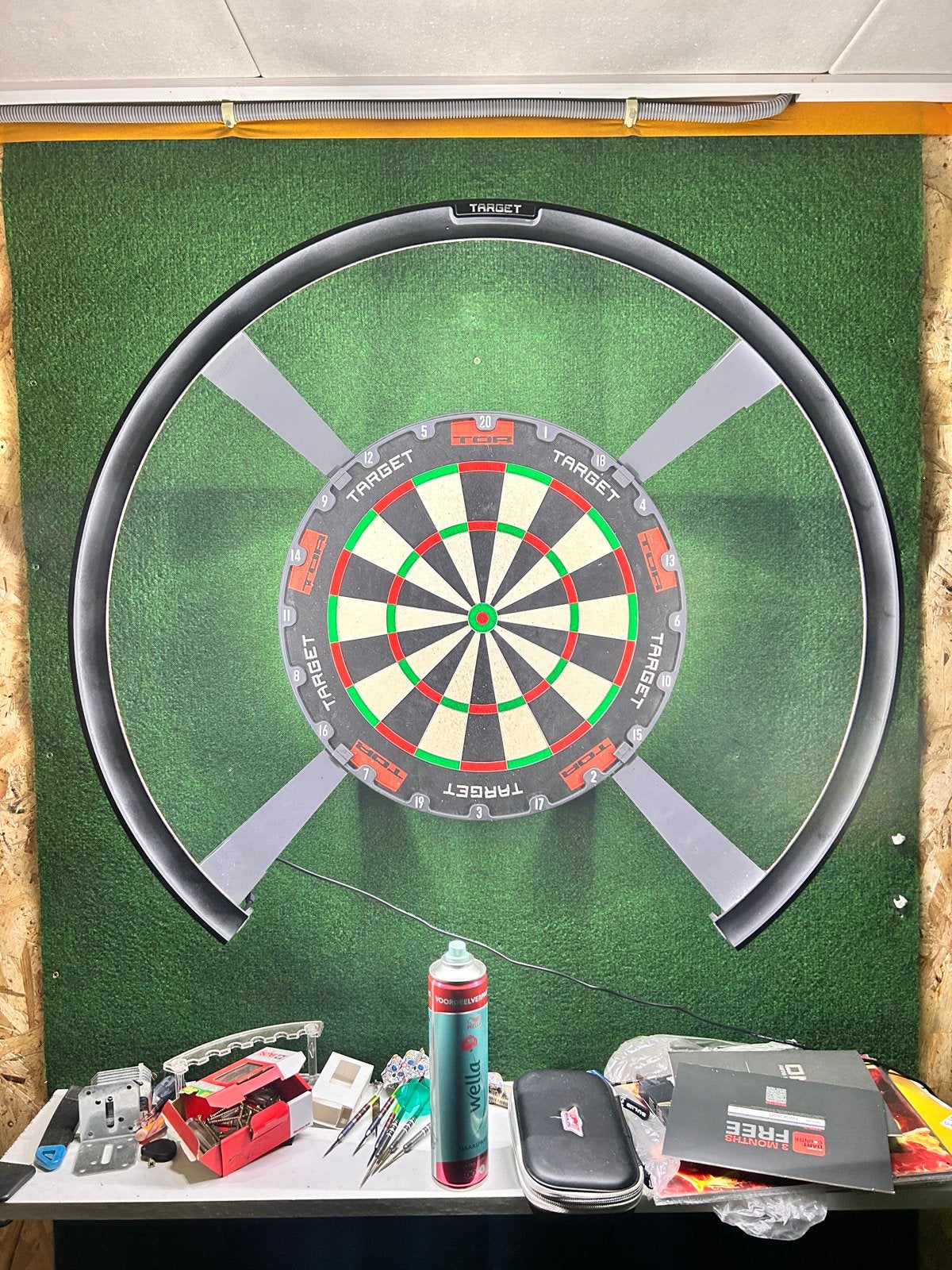 Target Dartbord omni, Ophalen of Verzenden, Gebruikt, Dartbord