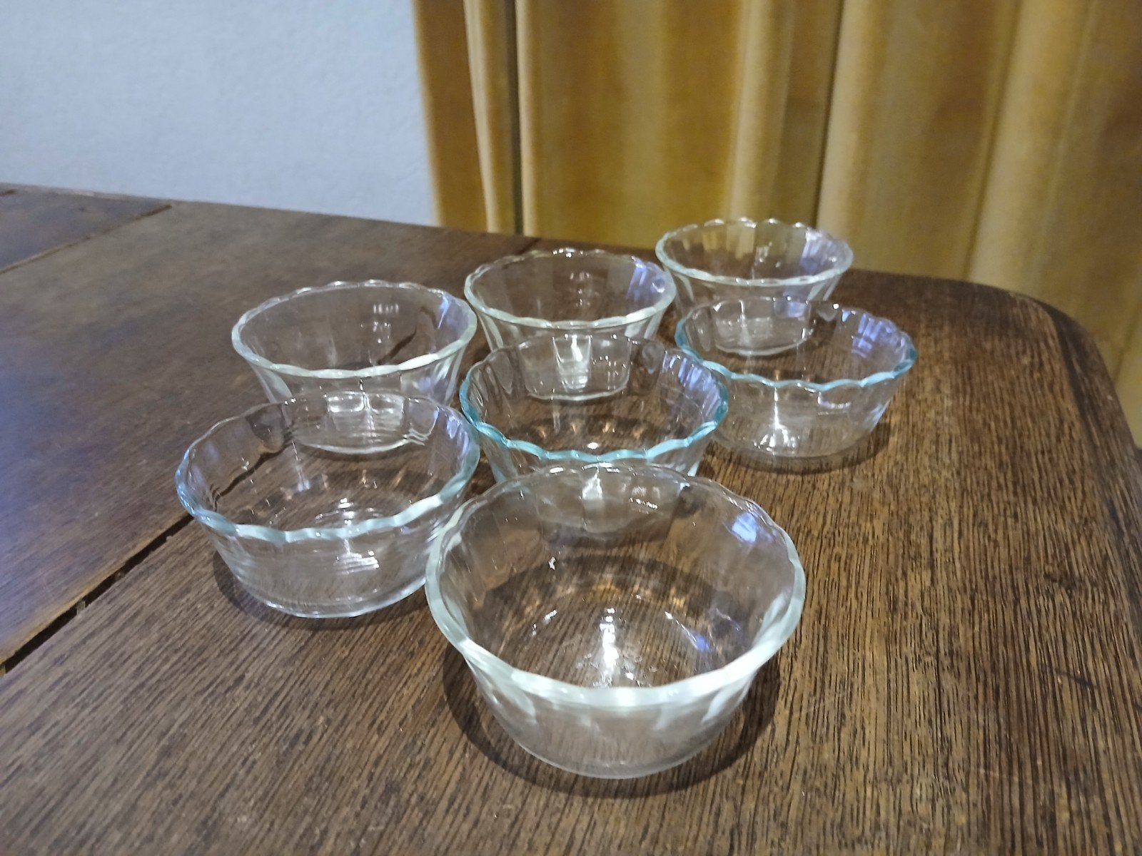 7 VINTAGE DESSERT SCHAALTJES .NIEUWSTAAT..,, Antiek en Kunst, Ophalen of Verzenden