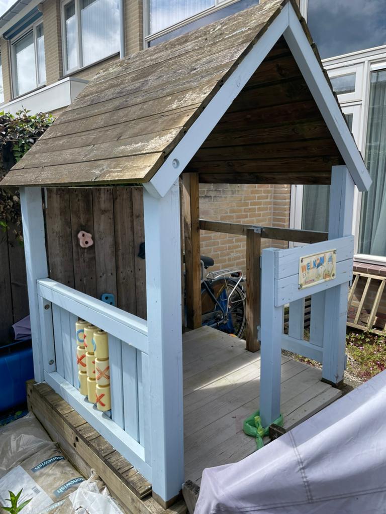 Speelhuisje tuinhuisje, Ophalen, Gebruikt, Hout