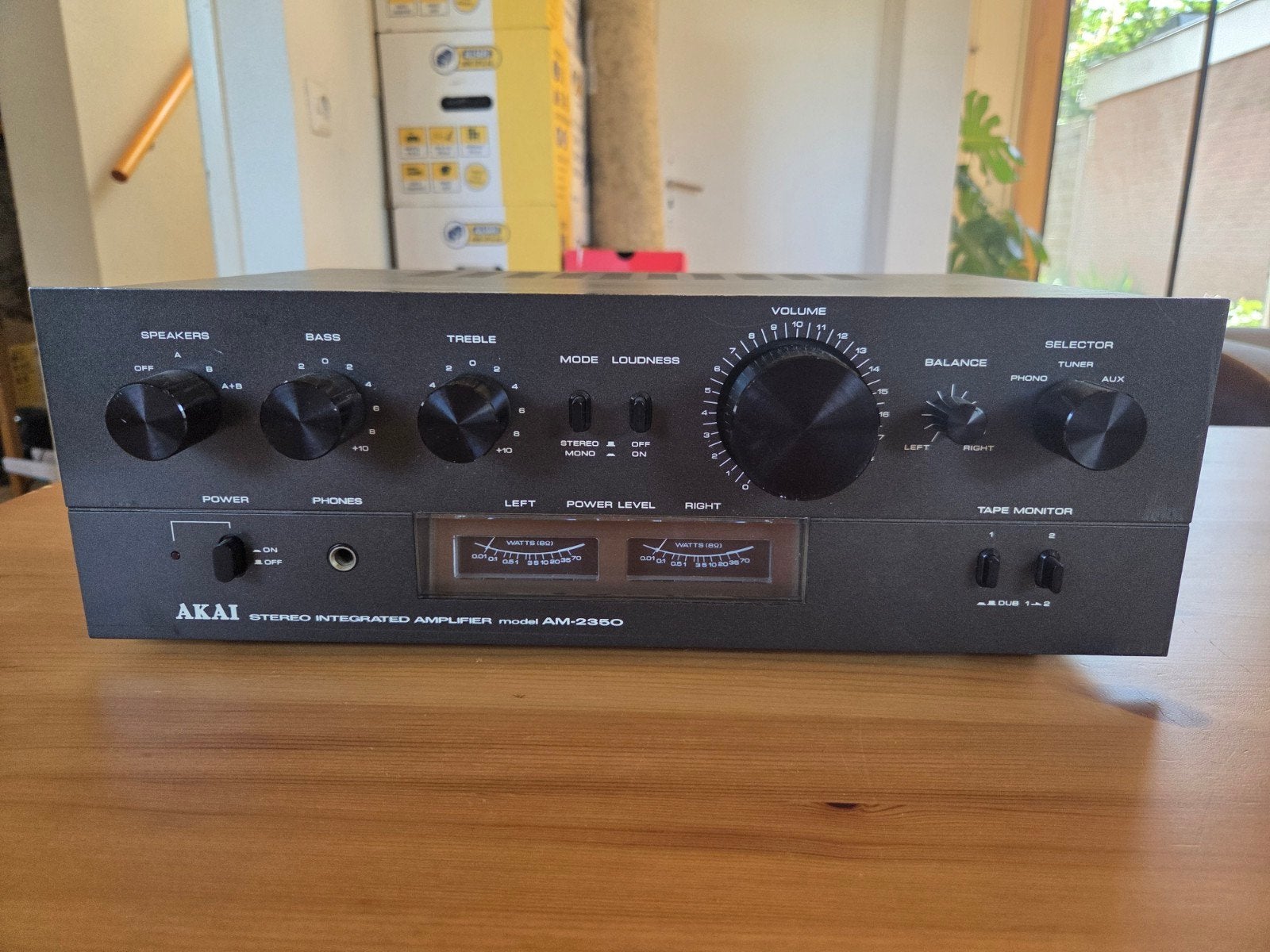 Akai AM-2350 Stereo Versterker - onbekend defect, Gebruikt, Ophalen, Overige merken, Minder dan 60 watt
