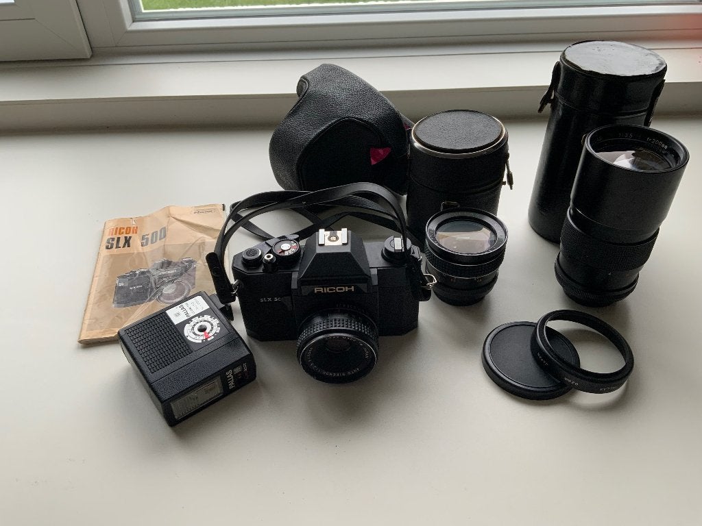 RICOH SLX 500 Spiegelreflex camera, Ophalen of Verzenden, Gebruikt, Spiegelreflex, Overige Merken