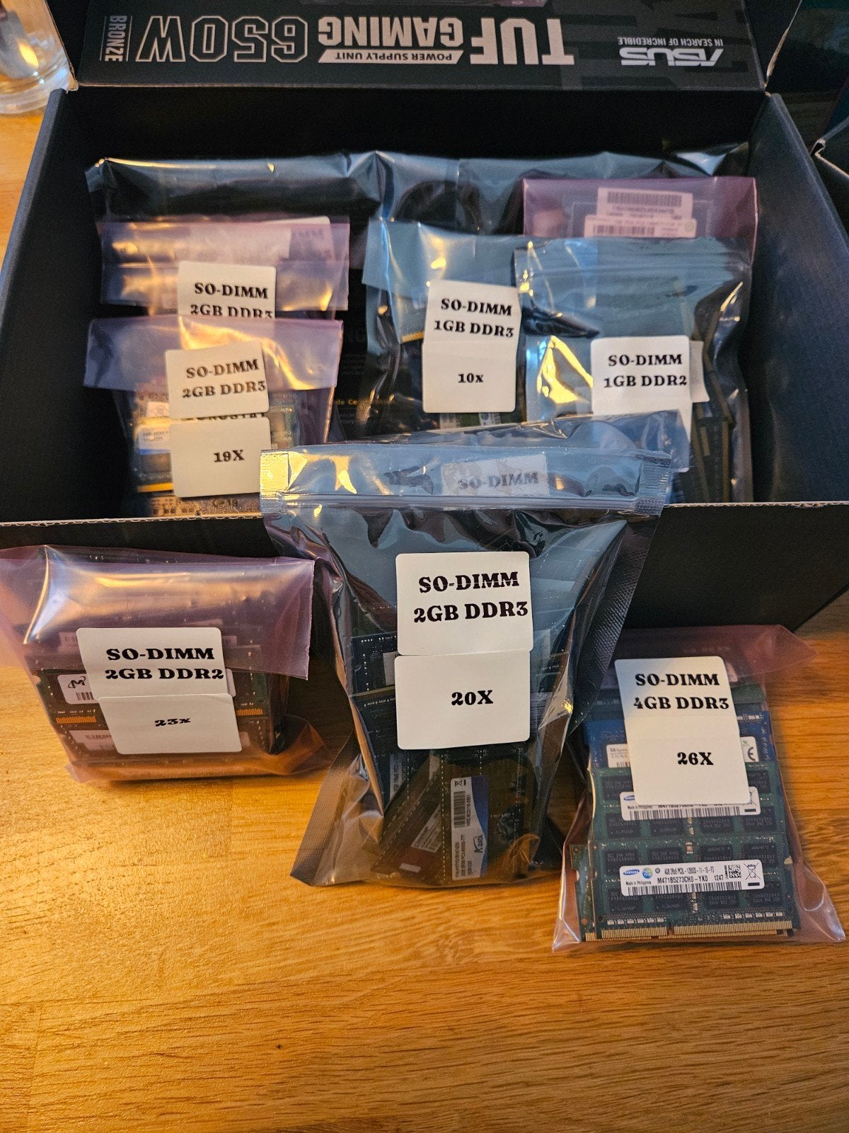 Partij 208x Laptop RAM / SO-DIMM (DDR3 & DDR2) – Un-tested