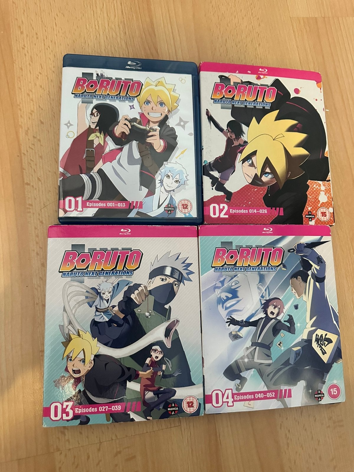 Boruto Anime Bluray collection 1-4 compleet!, Ophalen of Verzenden, Zo goed als nieuw, Tv en Series