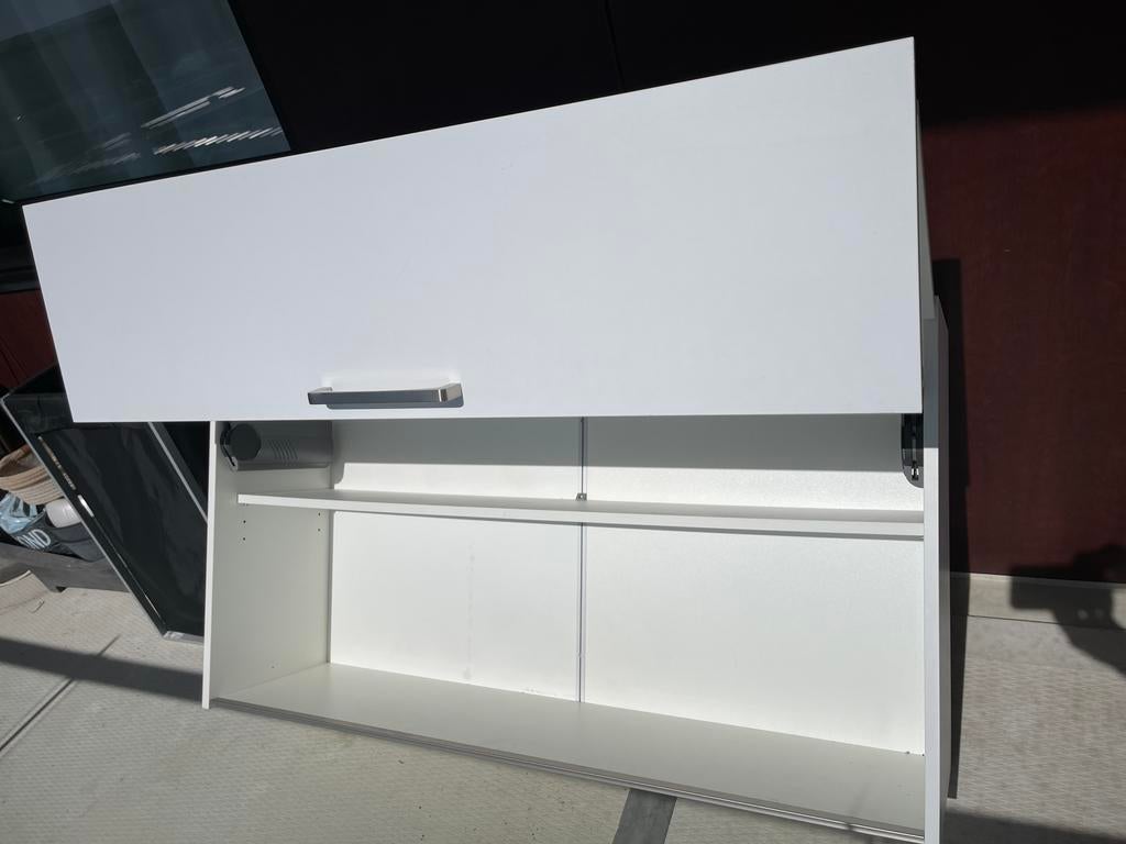 Muur kast met  liftmechanisme klepdeur (120 x 70 x 30cm), Huis en Inrichting, Kasten | Wandmeubels, Ophalen, N, Met deur(en), 100 tot 150 cm