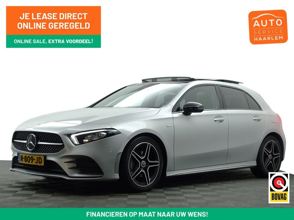 Mercedes-Benz A-Klasse 180 AMG Night Edition Aut- Panoramada, Auto's, Mercedes-Benz, Bedrijf, Te koop, A-Klasse, ABS, Achteruitrijcamera