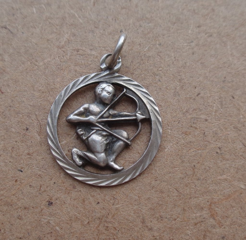 zilveren sterrenbeeld bedel/hanger boogschutter [544], Verzenden, Zo goed als nieuw, Zilver, Zilver