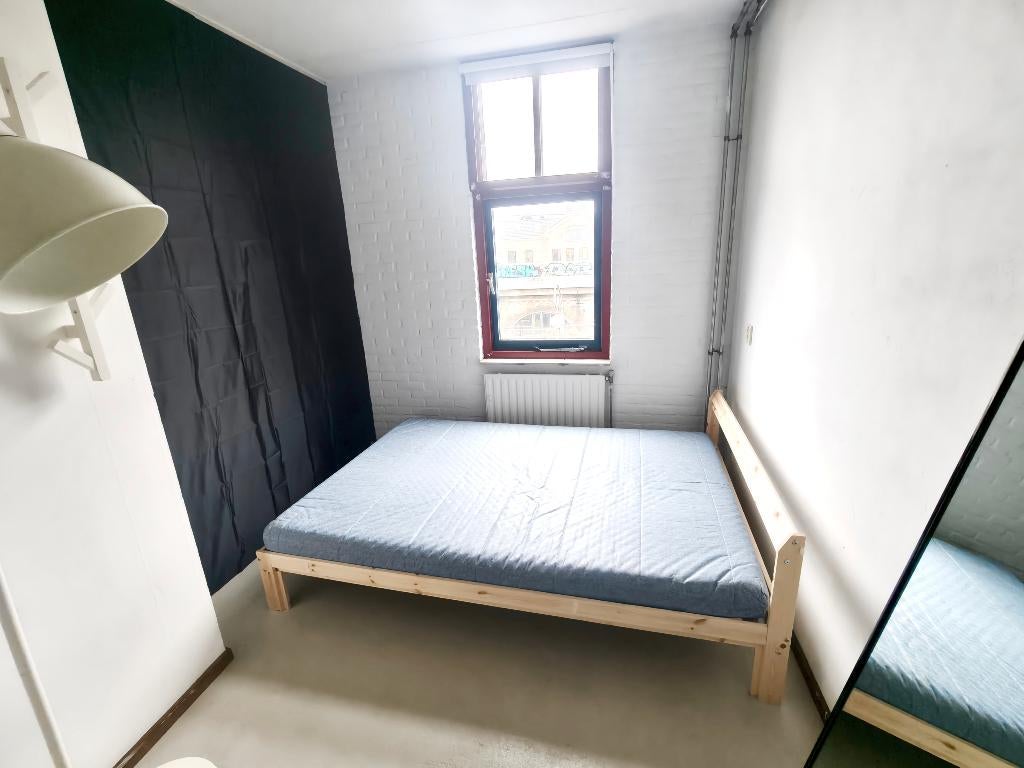 IKEA Neiden bedframe + matras 140x200 grenen, Huis en Inrichting, Gebruikt, Wit, Tweepersoons, Hout