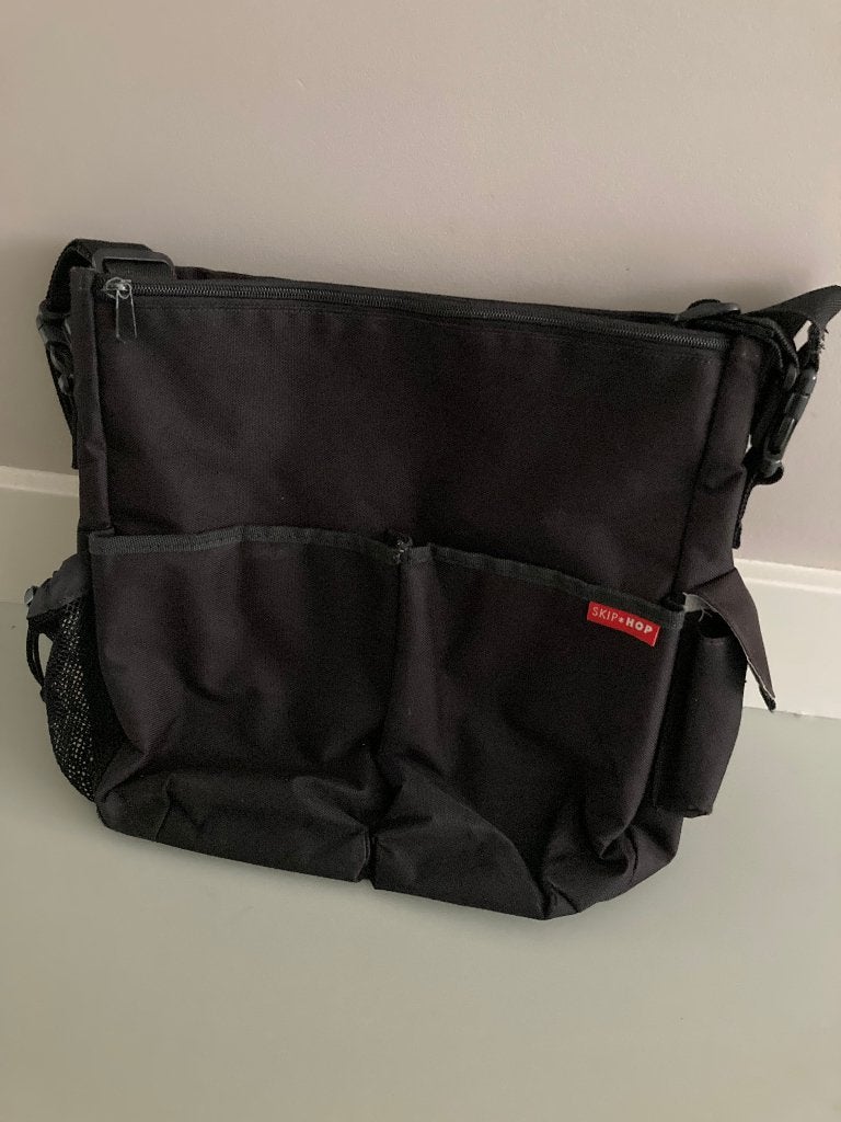 Skip Hop - Signature Duo Diaper Bag - Black, Ophalen of Verzenden, Gebruikt, Rugzak