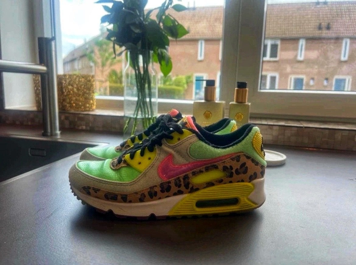 Nike Air Max 90 LX 90s Dancefloor Green (W) CW3499-300, Ophalen of Verzenden, Gedragen, Overige kleuren, Sneakers of Gympen