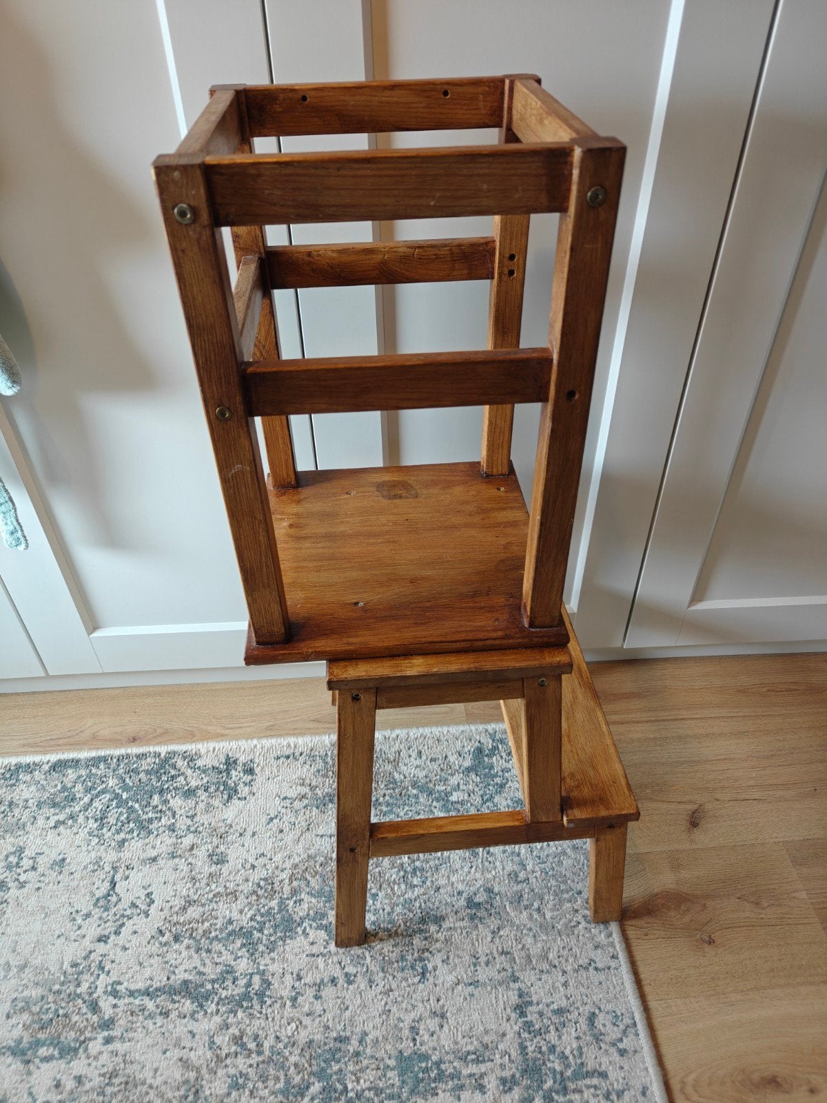 Houten leertoren, Ophalen, Gebruikt, Bruin, Eén