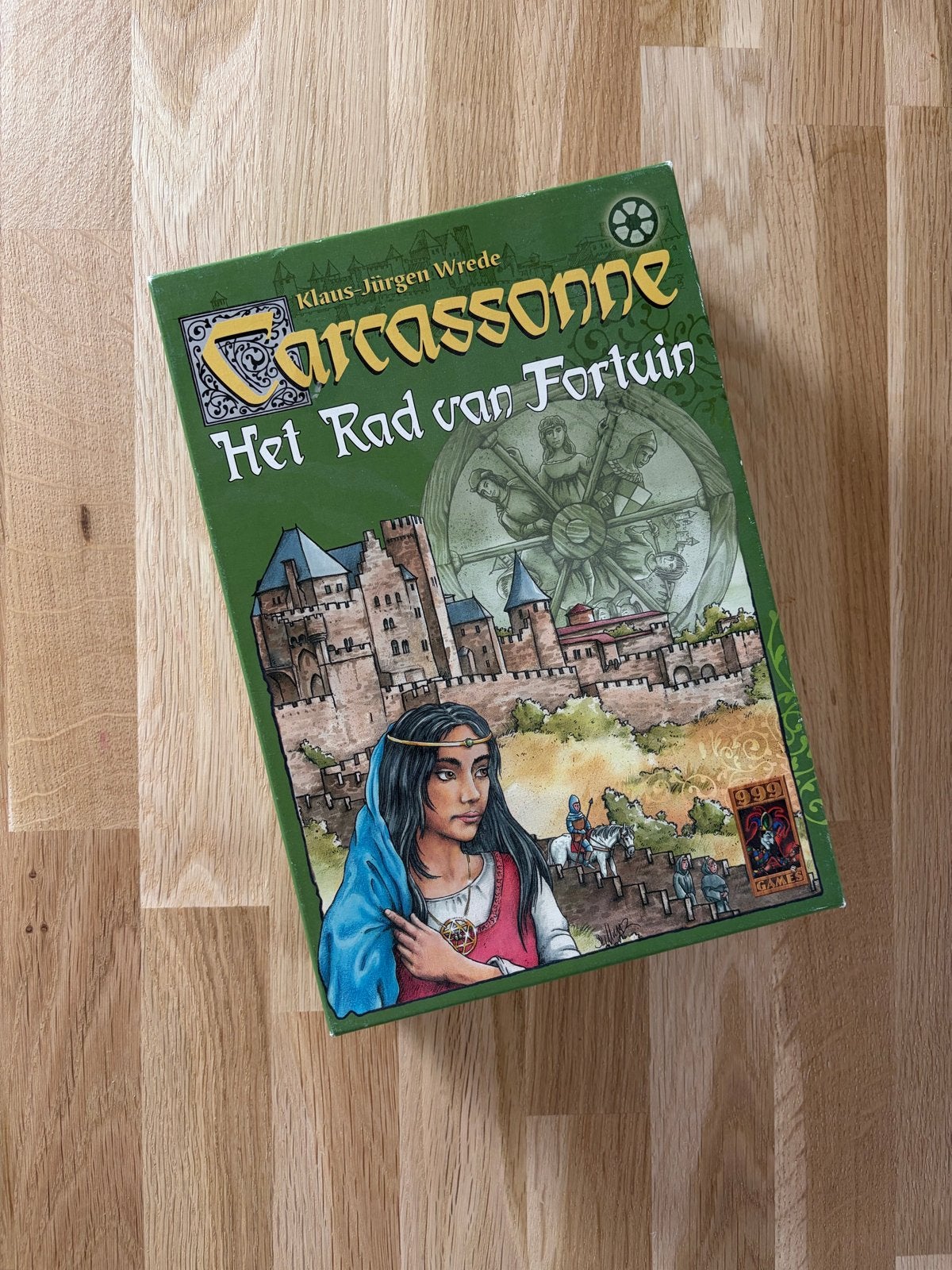 Carcassonne: Het Rad van Fortuin - Bordspel, Een of twee spelers, Ophalen of Verzenden, Zo goed als nieuw