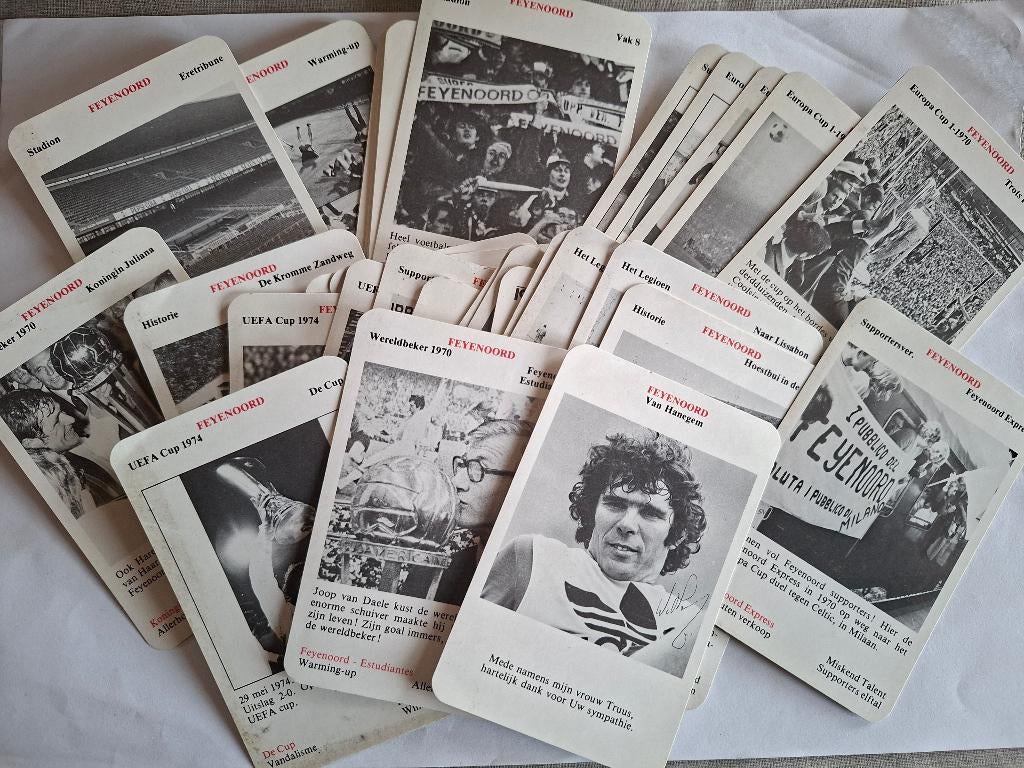 Kwartet Feyenoord  jaar 1983, Historiek zeldzaam, Maat XL, Verzenden, Gebruikt, Overige typen