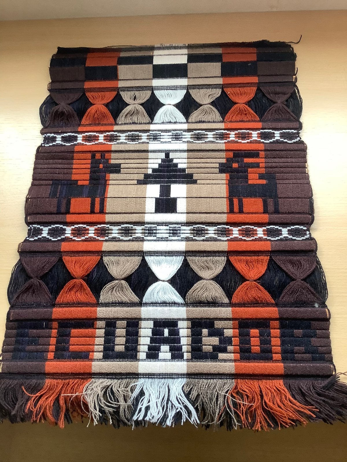 Wanddecoratie van wol uit Ecuador, Ophalen of Verzenden, Zo goed als nieuw