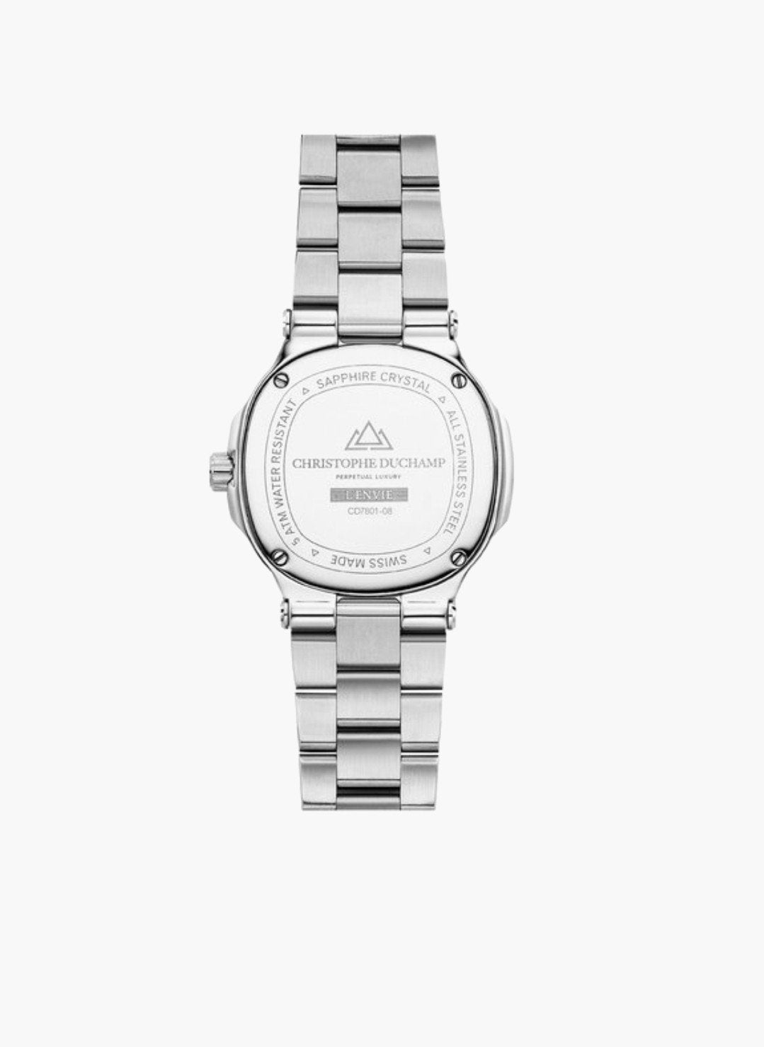 Christophe Duchamp L'envie Silver Sunray Herenhorloge, Staal, Staal, Polshorloge, Nieuw
