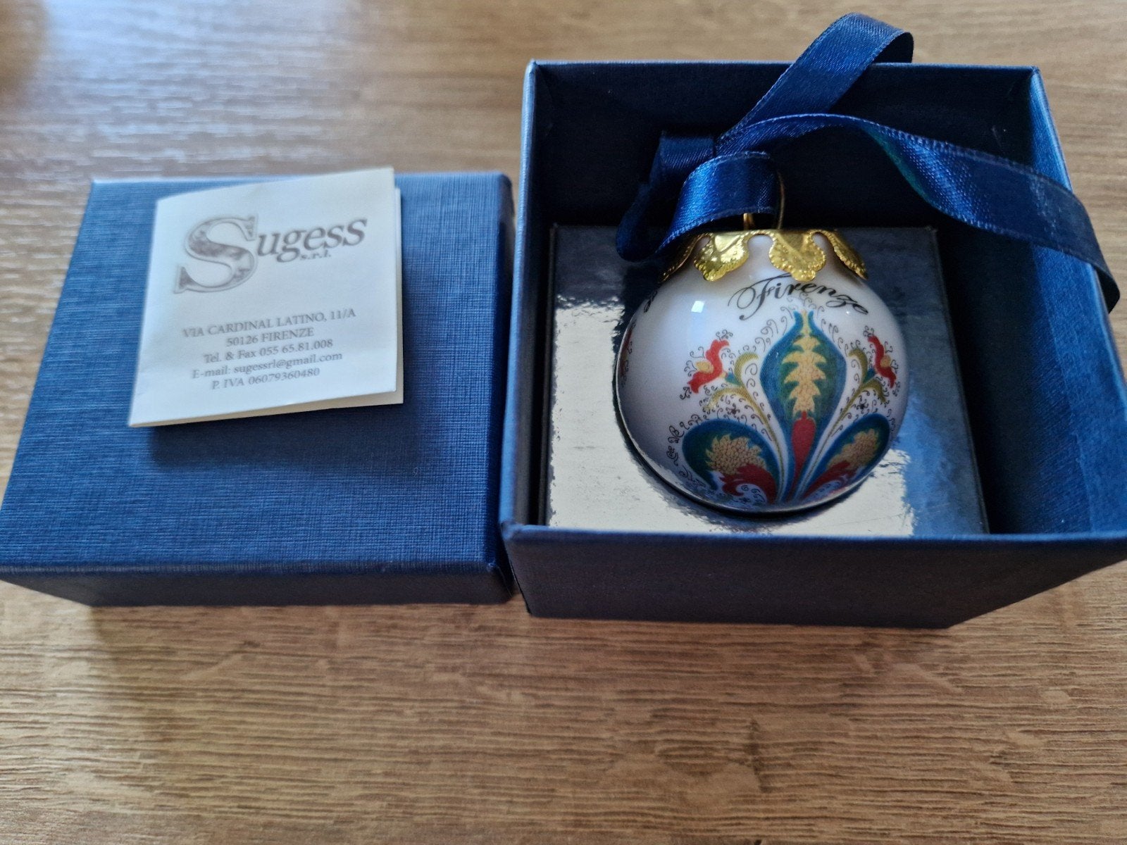 Groene Lelie kerstbal Firenze, Diversen, Ophalen, Nieuw