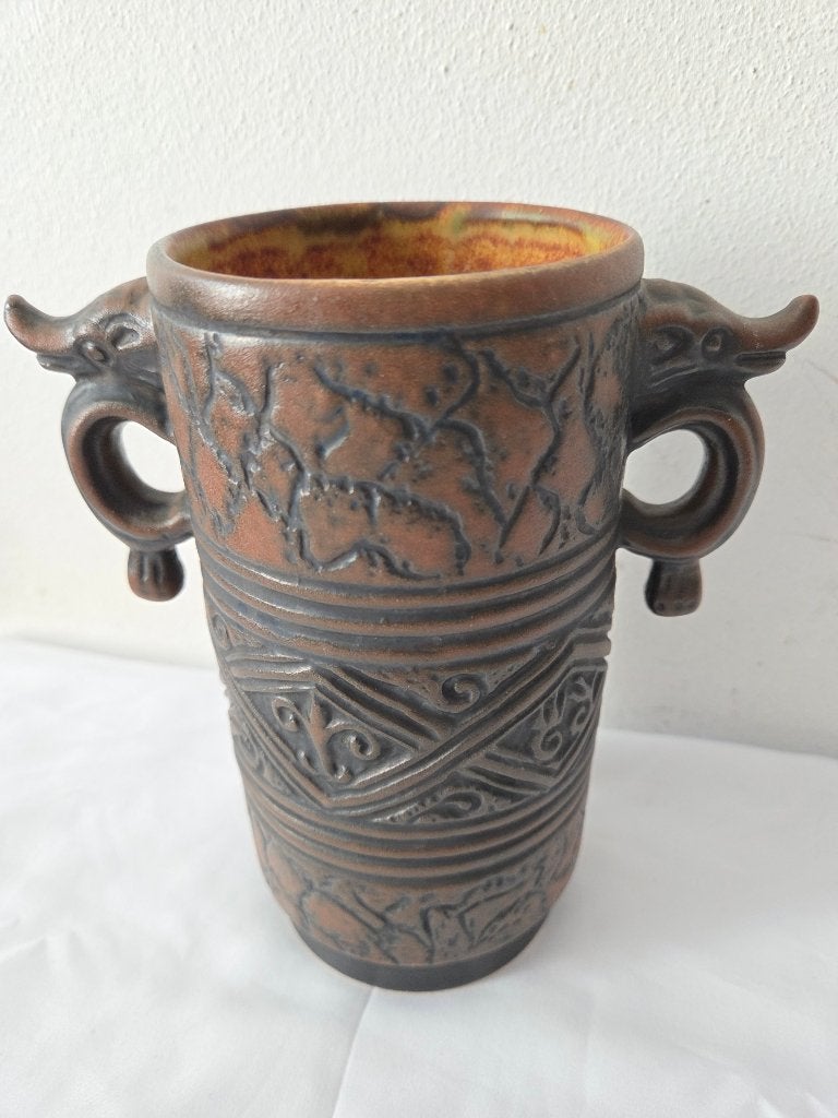 Jasba N506548 vase ceramic ceramic west german, Ophalen of Verzenden, Gebruikt