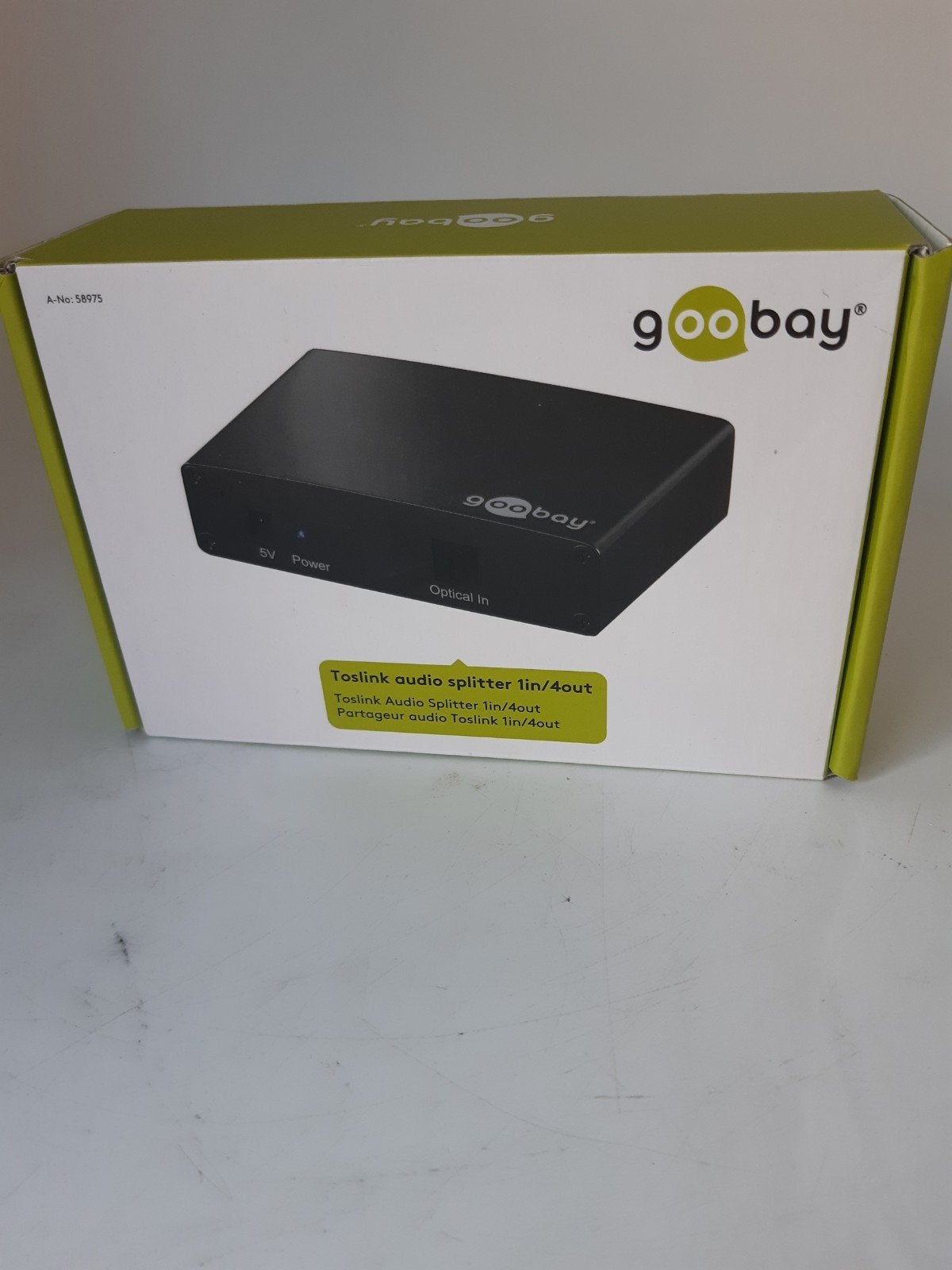 Goobay toslink audio splitter 1in/4out, Ophalen of Verzenden, Zo goed als nieuw, Goobay, Nvt