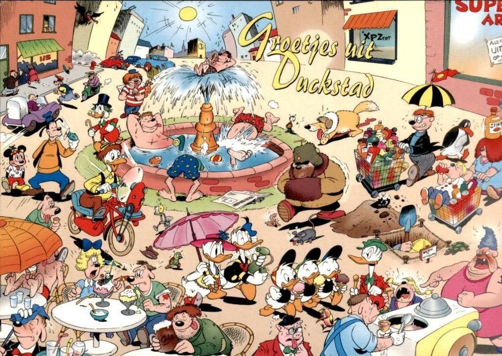Groetjes uit Duckstad, Donald Duck, Ophalen of Verzenden, 1980 tot heden, Ongelopen, Overige thema's
