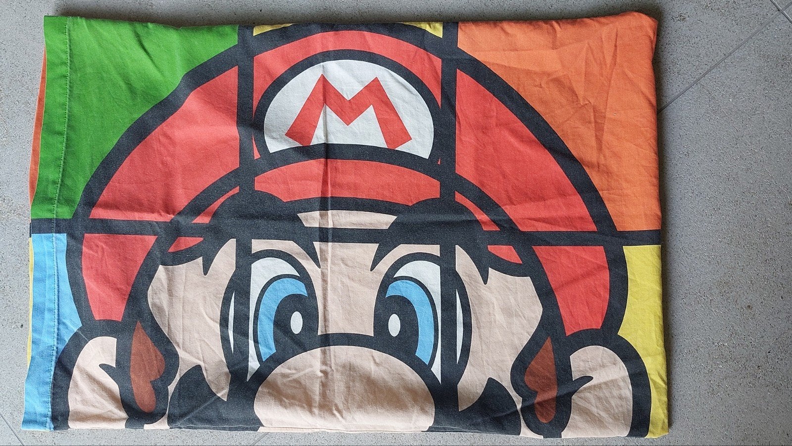 Super Mario en Luigi 1-persoons dekbedovertrek, Gebruikt, Ophalen of Verzenden, Meerkleurig, Jongetje of Meisje