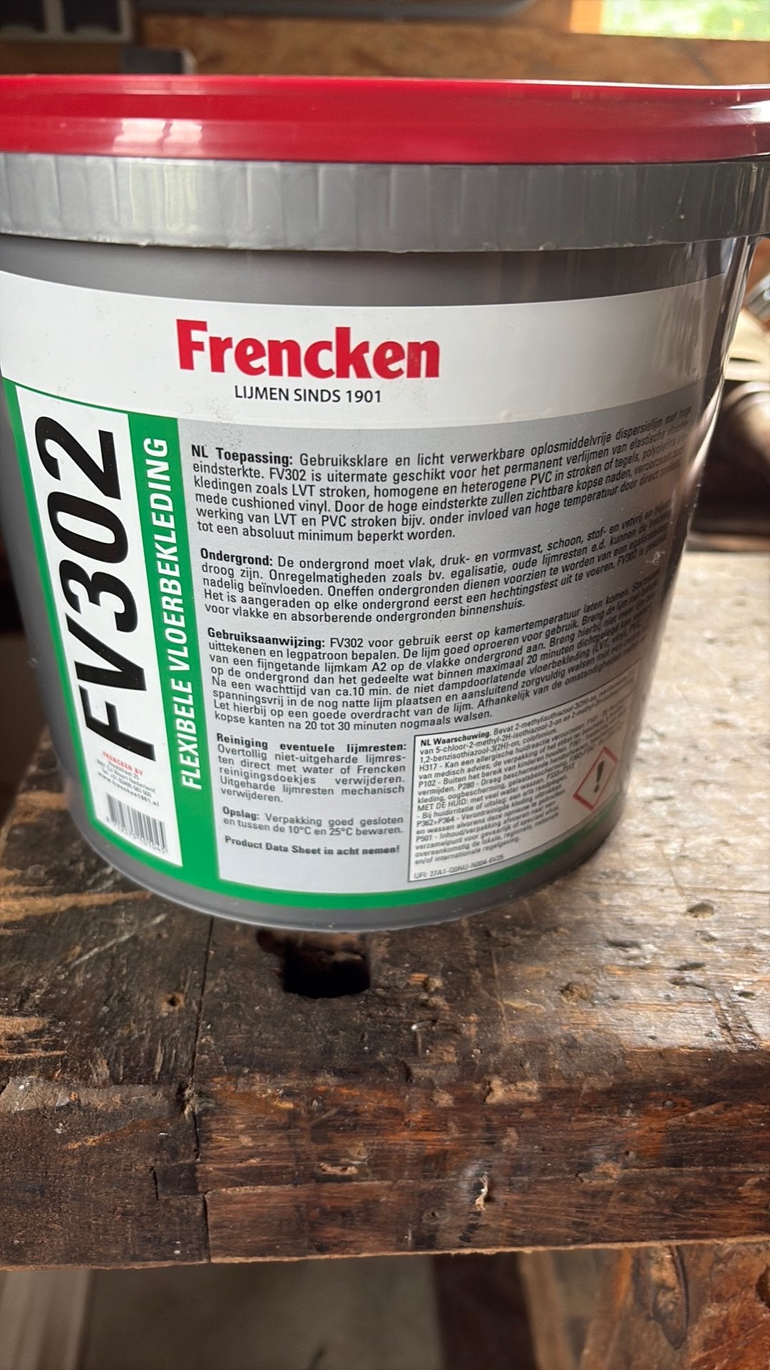 Lijm voor pvc vloeren - Frencken FV302, Ophalen, Zo goed als nieuw, 75 m² of meer, Overige typen