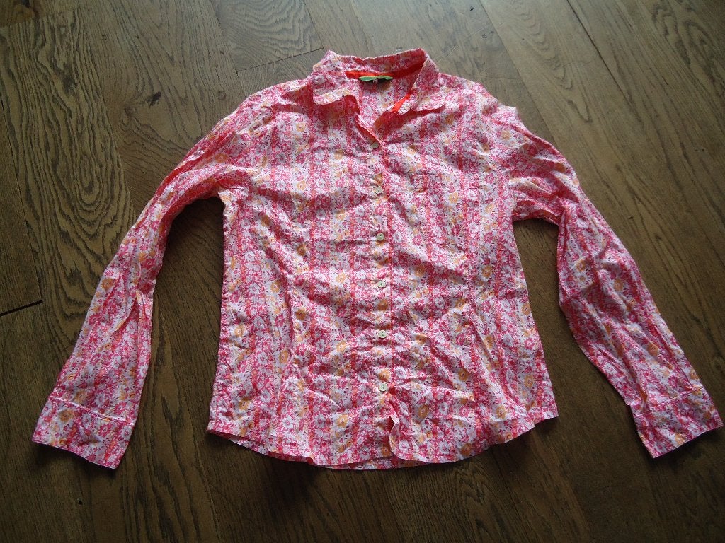 Roze gebloemde Oilily blouse M, Maat 38/40 (M), Oilily, Ophalen of Verzenden, Zo goed als nieuw