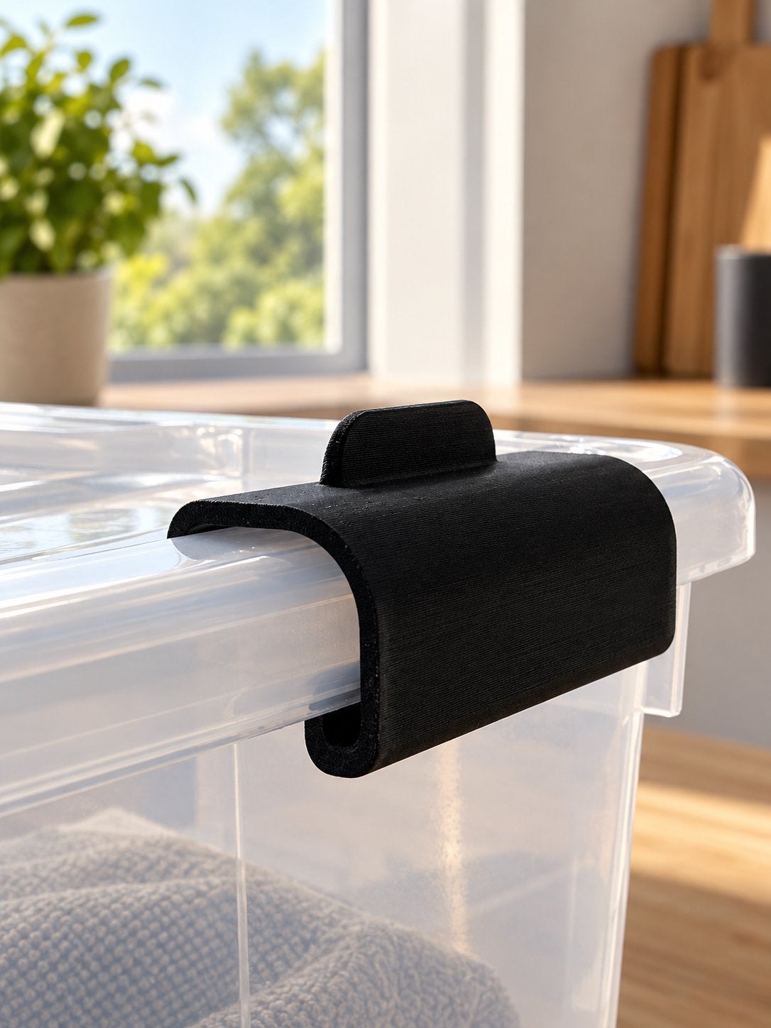 4x Alternatieve Sluitklem | Geschikt voor IKEA SAMLA bakken, Ophalen of Verzenden, Nieuw, Zwart, Kunststof