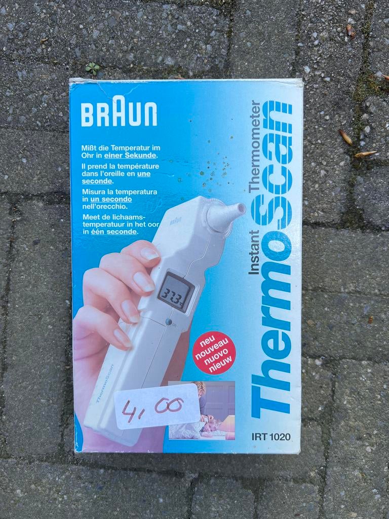 Braun Instant ThermoScan IRT 1020, Ophalen of Verzenden, Gebruikt, Overige typen