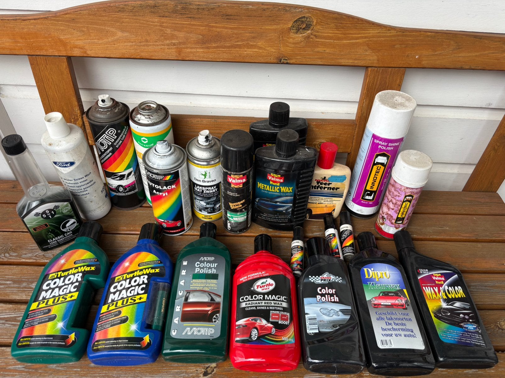 Onderhoudsmiddelen auto lak wax polish - motip turtlewax, Auto diversen, Onderhoudsmiddelen, Ophalen of Verzenden