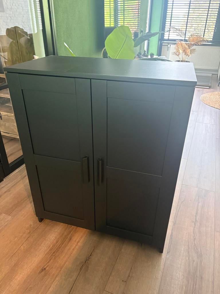 Zgan kastje zwart 80x41x95 lxbxh, Huis en Inrichting, Kasten | Computermeubels, Ophalen, Zo goed als nieuw, 70 tot 120 cm