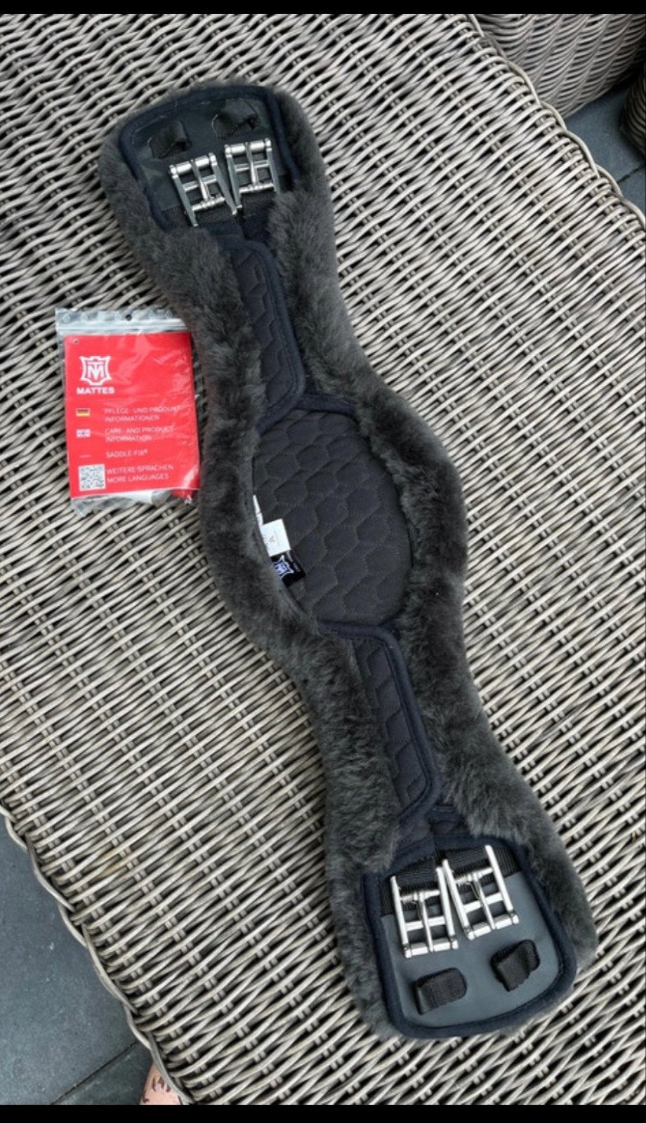 Mattes dressuursingel, Dieren en Toebehoren, Grijs, Ophalen of Verzenden, Singel, Dressuur
