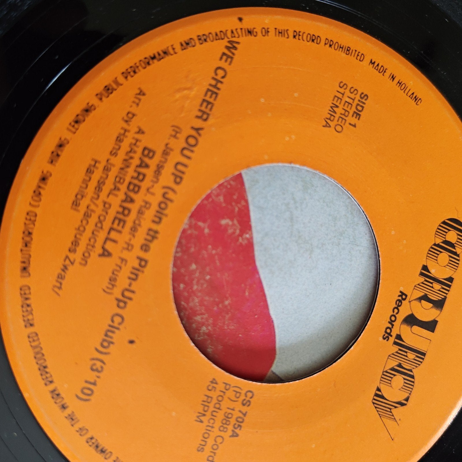 Barbarella - We Cheer You Up (Join the Pin-Up Club) 7 inch, Cd's en Dvd's, Gebruikt, 7 inch, Ophalen of Verzenden, Pop