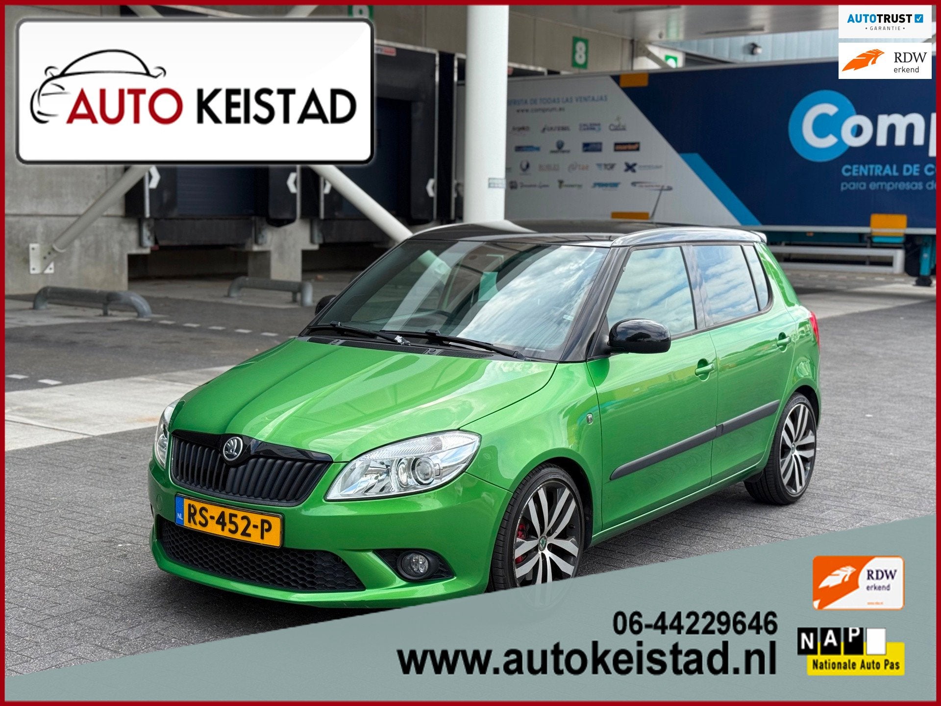 Skoda Fabia 1.4 TSI RS 180PK AUTOMAAT CLIMA/CRUISE/STOELVERW, Euro 5, Stof, Gebruikt, 4 cilinders