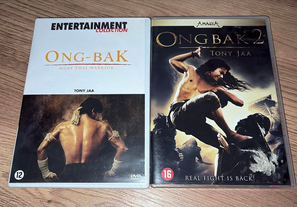 Ong-Bak / Ong Bak 1 en 2 met Tony Jaa. Muay Thai Warrior., Cd's en Dvd's, Dvd's | Actie, Vanaf 16 jaar, Ophalen of Verzenden, Zo goed als nieuw