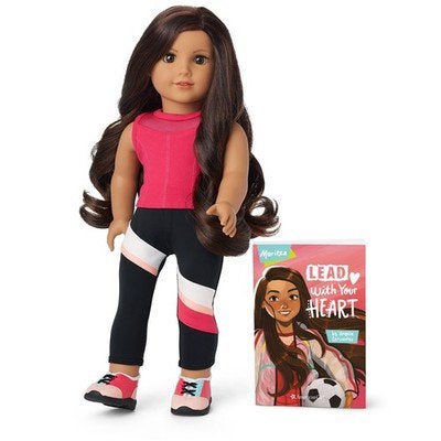 GEZOCHT: 2 American Girl poppen Marirza & Kanani, Ophalen of Verzenden, Zo goed als nieuw, Babypop
