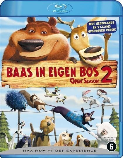 Baas In Eigen Bos 2 (Open Season 2), Cd's en Dvd's, Blu-ray, Vanaf 6 jaar, Verzenden, Zo goed als nieuw, Tekenfilms en Animatie